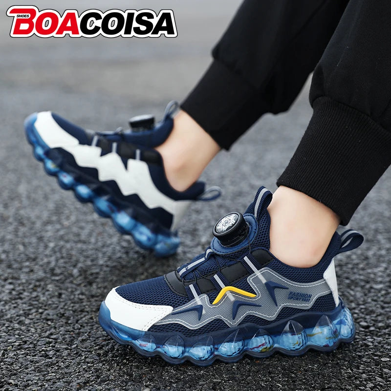 Kids' Lightweight Mesh Running Sneakers