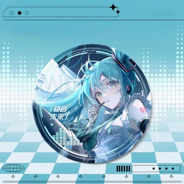 Bandai Hatsune Miku Buckle Shoulder Bag Cartoon Hatsune Miku Large Capacity Cool Storage Bag Anime Peripherals Holiday Gifts
