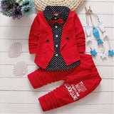 Toddler Boys' 3-Piece Polka Dot Suit Set with Bow Tie