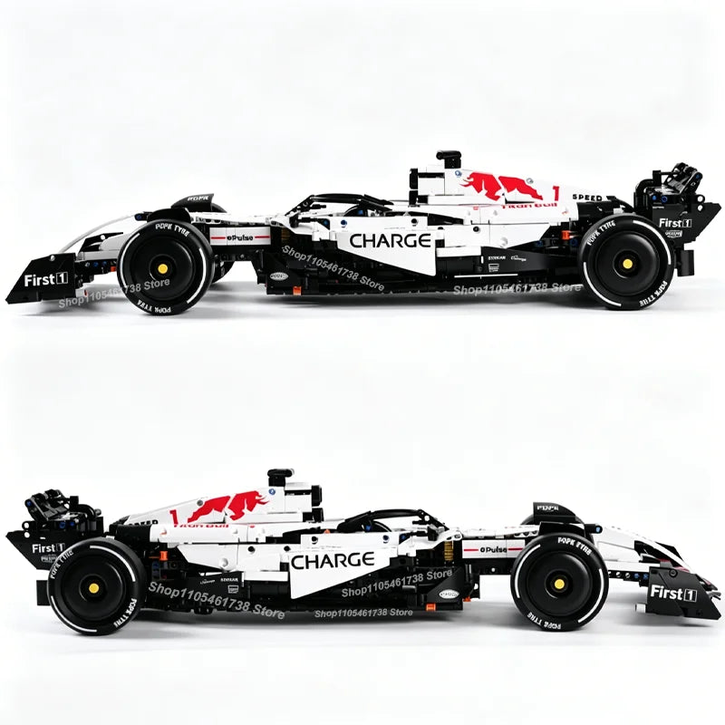 2026 NEW MK6025 Technical Classic Performance 1900+Pcs RB21 White Sports Car Building Blocks MOC DIY Assembly Model Boy Toy Gift