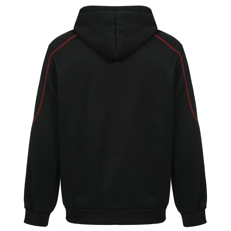 Men’s Fleece Zip-Up Hoodie with Pockets