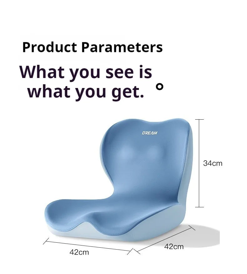 Upgrade "L" Shape Memory Foam Orthopedic Cushion Comfort Ergonomic Design Back Coccyx Pillow Car Seat Office Chair Pain Relief