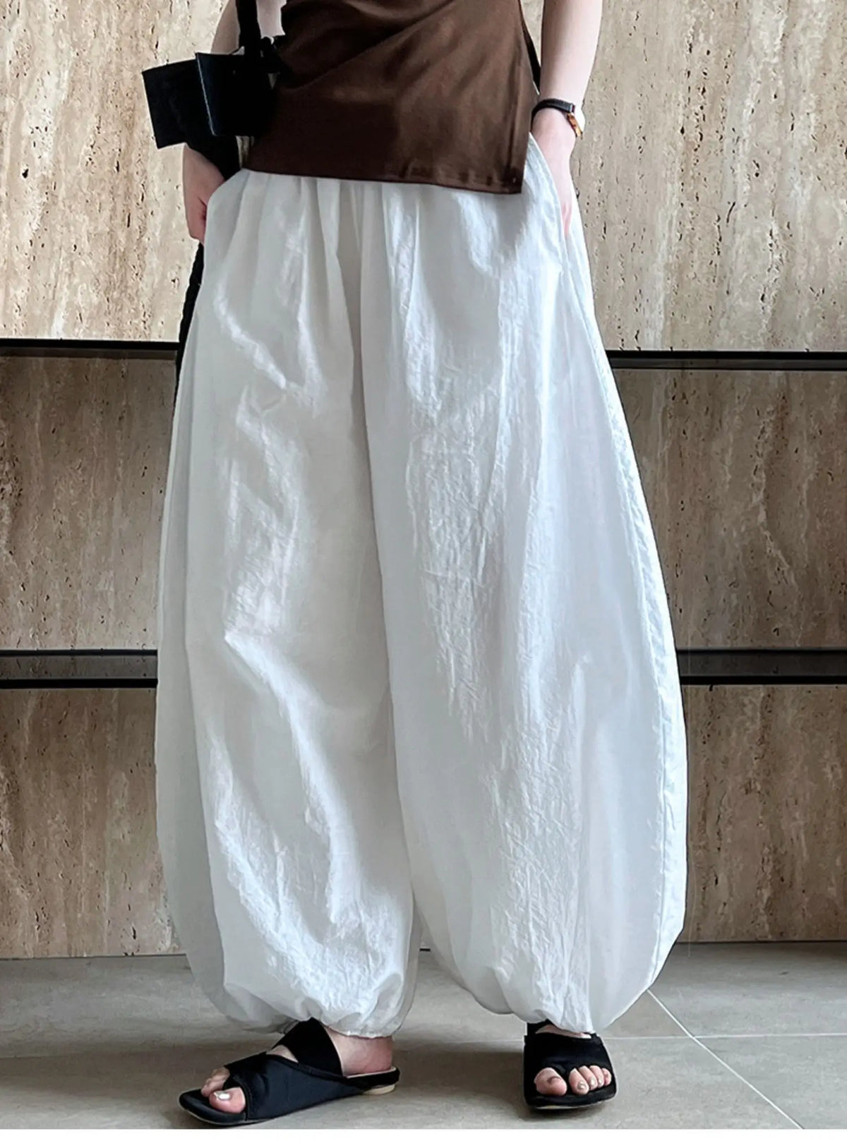 Women's High-Waist Loose Lantern Pants