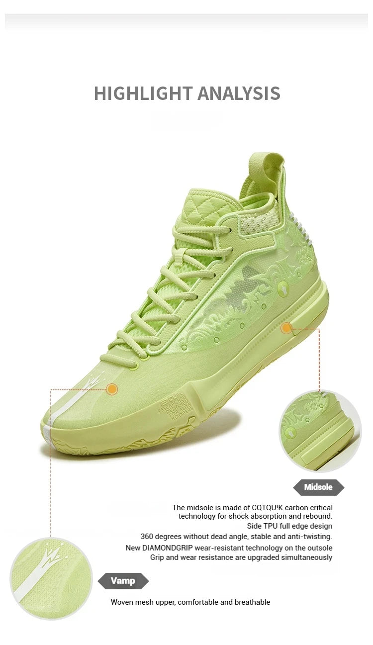 361 Degrees Joker 1 SE Men Basketball Shoes New Trendy Leather Breathable Shock-Absorbing Wear-resistant Male Sneakers 672521123