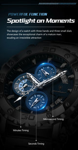 POEDAGAR 892 Luxury Men's Chronograph Watch