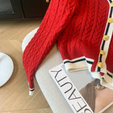 Women's V-Neck Knit Sweater