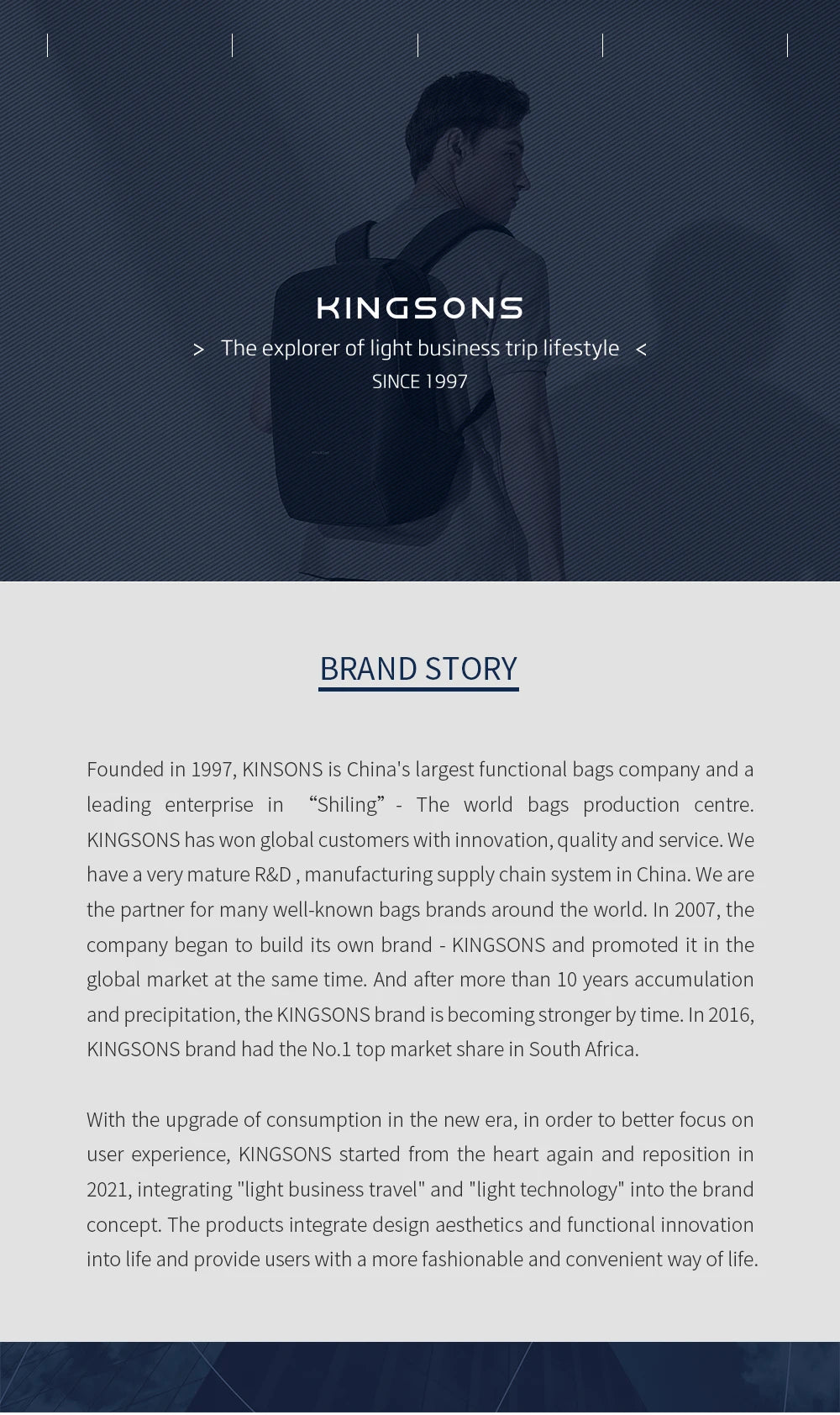 Kingsons  Anti-theft Men Backpack 180 Degree Open USB Charging Laptop Backpack 15.6 inch School Bags for Teenage Boys