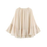 Chic Embroidery Tassel Shawl Women Casual Solid Stand Neck Sleeveless Irregular Short Top 2026 Female Vacation Daily Clothes New