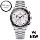 2026 New PAGANI DESIGN Moon V6 Men's Watches Luxury Quartz Watch For Man Chronograph VK63 Men Gift AR Sapphire Mirror Luminous