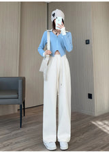Women's Fleece Wide-Leg Winter Pants