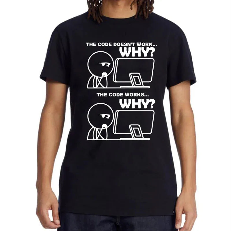 Men's Funny Programmer Cotton Blend T-Shirt
