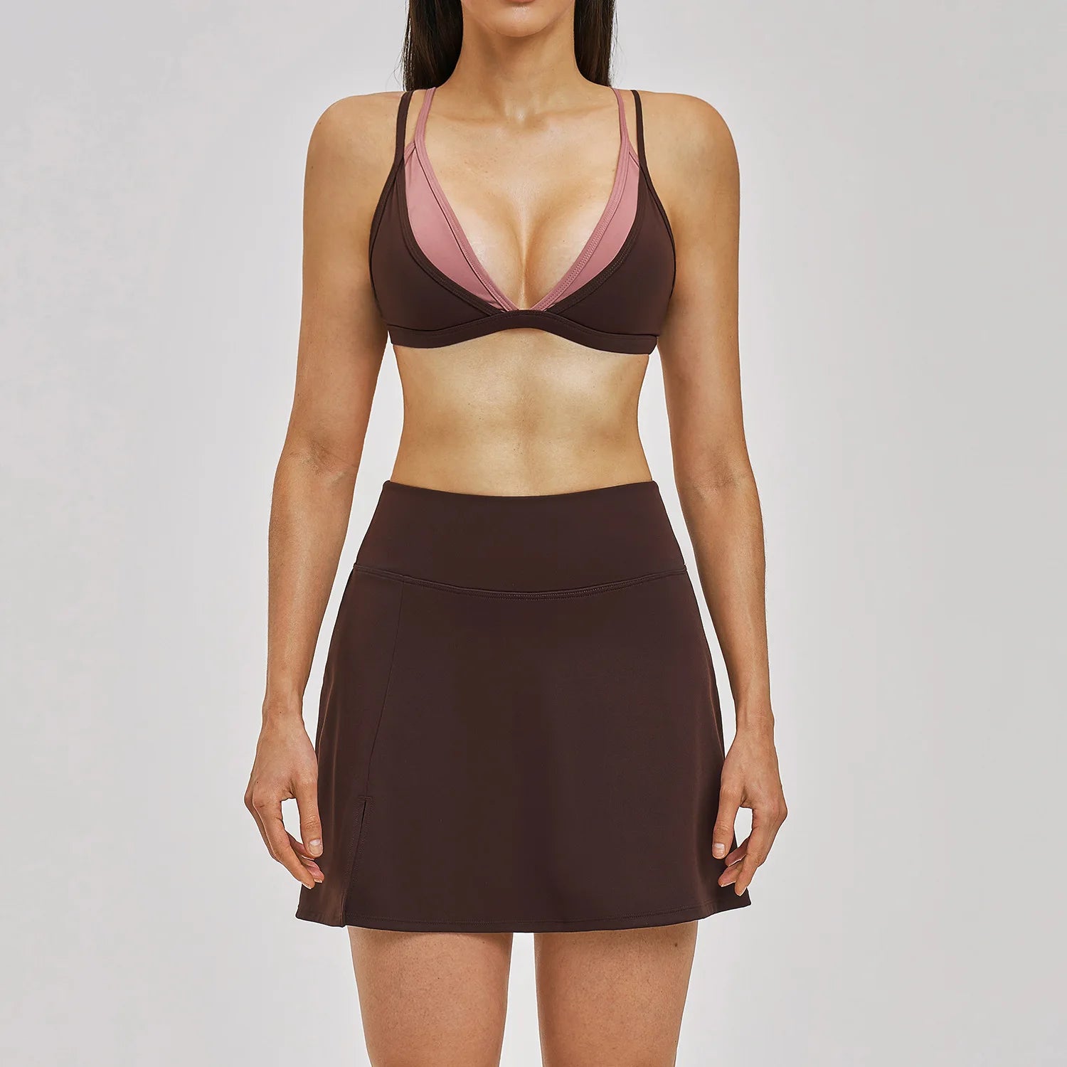 Yoga Sets 2PCS Women's Tracksuit Fitness Outfits Sportswear Workout Set Sports Bra High Waist Leggings Gym Clothing Sports Suits