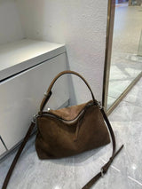 Luxury Suede Boston Tote