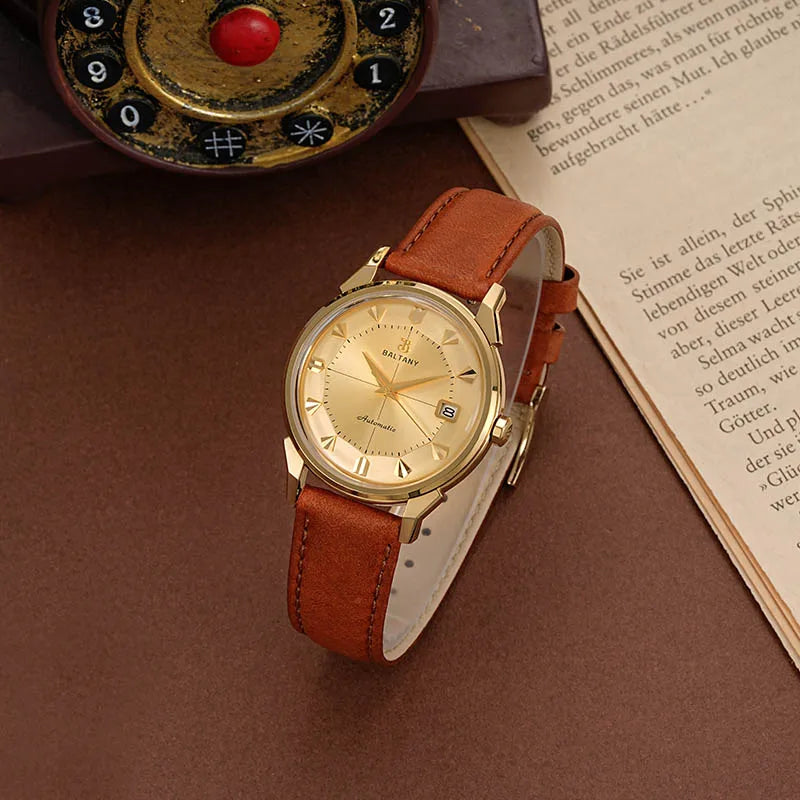 BALTANY 36mm Pie-Pan Constellation Automatic Watch