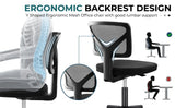 JHK Armless Mesh Office Chair | Lumbar Support & 360° Swivel
