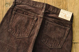 SauceZhan Brown Selvedge Denim Tapered Jeans – 13.8 oz