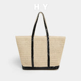 Women's Sequin Canvas Tote Bag