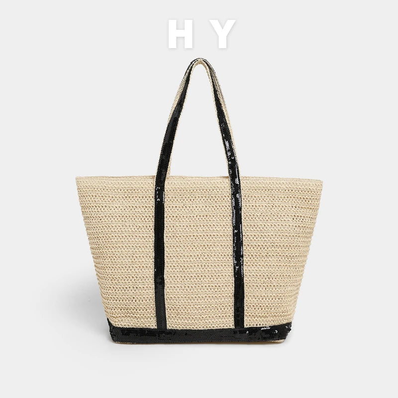 Women's Sequin Canvas Tote Bag