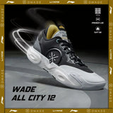 Li-Ning Men's Wade ALL CITY 12 Professional Basketball Shoes BOOM Cushion Stable Support Wearable Sneakers Sport Shoes ABAU015