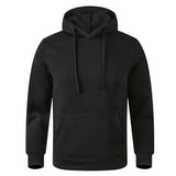 Men's and Women's Warm Sweatshirt Casual Solid Color Streetwear Pullovers Sport Fitness Pocket Hoodies Multi Color