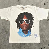 Hip Hop Celebrity Portrait Graphic Tee — Unisex Streetwear Cotton T-Shirt