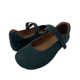 Tipsietoes 2026 Sprinng Autumn Barefoot Cow Suede Genuine Leather Women Ballerina With Zero Drop Flat Soft Sole Wider Toe Box