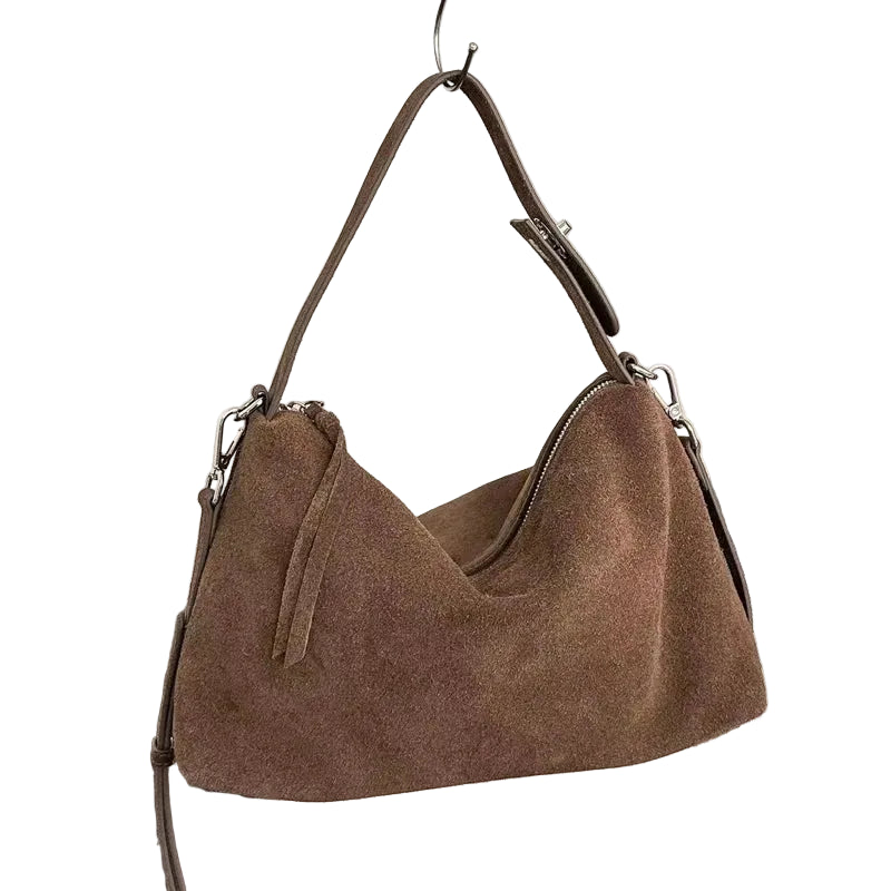 Luxury Suede Boston Tote