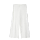 MUJER 2025 Baggy Pants Set 2 Piece Woman Summer Wide Leg Pants Women's Suit Knit Sleeveless Top Woman Outfit Casual Lady Sets