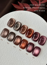 15ml Coffee Cat's Eye Gel Polish Set – UV LED Nail Kit
