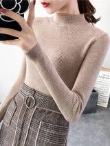 Women's Mock Neck Knit Sweater