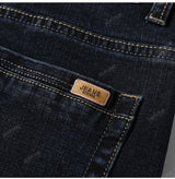 Cotton Men's Jeans Denim Pants Brand Classic Clothes Overalls Straight Trousers for Men Black Oversize Large Size 35 40 42 44 46