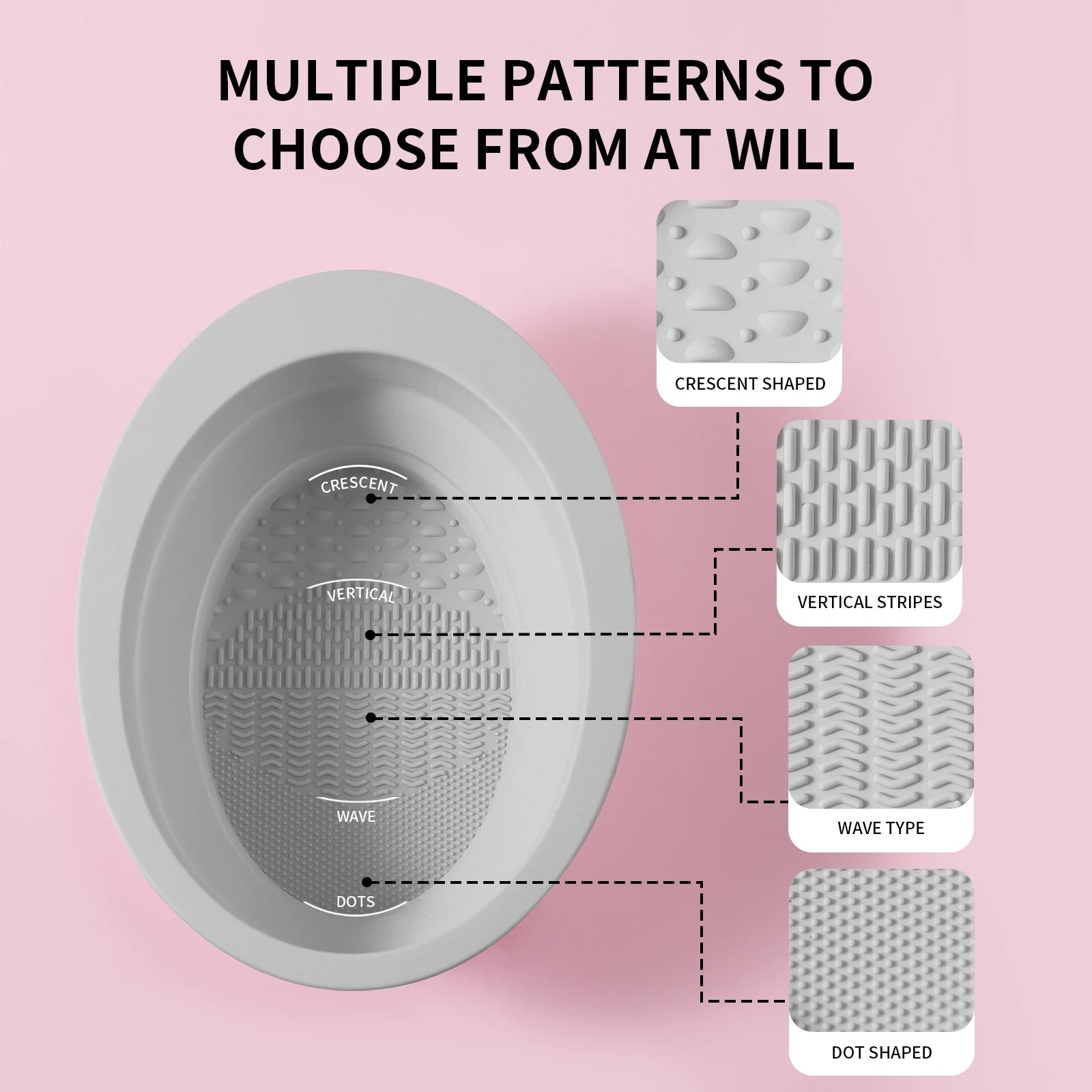 USA-Made Silicone Makeup Brush Cleaner Pad & Foldable Cleaning Bowl