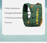 AONIJIE C9116-10L Hydration Pack Backpack High Capacity Marathoner Running Race Hydration Vest Lightweight for Men and Women