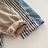 Kids' Striped Casual Denim Trousers