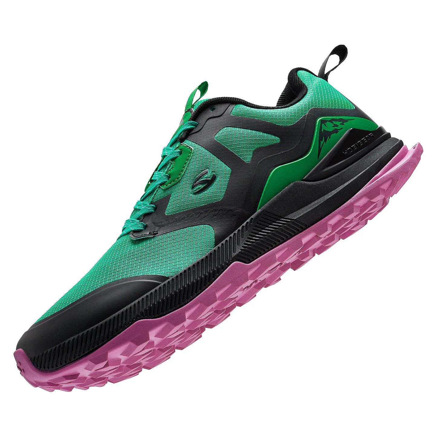 HOBIBEAR Unisex Hiking Shoes Women Men Trail Running Outdoor Sneakers Artificial Leather Non Slip Lace-Up Walking Shoes