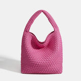 Shoulder bag Woven Bag for Women Europe and the United States popular PU leather soft fabric women underarm bag