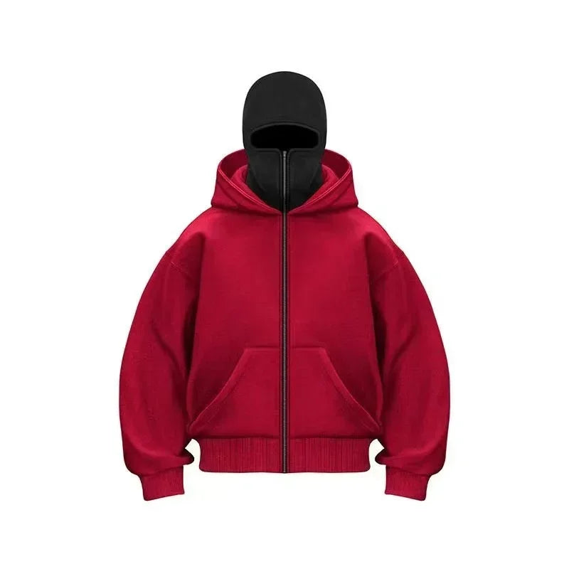 Minimalist Hooded Zip Sweatshirt