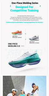 Xtep One Piece Model 3.0 Women Running Shoes 2025 Spring Comfortable Stability Cushion Rebound Racing Soft Sneakers 875218110031