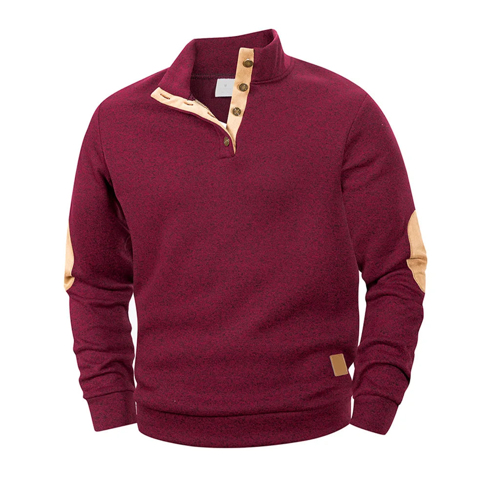 Men’s Casual Henley Pullover