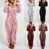 Women’s Elegant Hooded One-Piece Jumpsuit