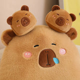 6Pcs Inside Cute capybara Plush Toys Accompany Toy Stuffed Animals Doll Toy Sleep Pillow Children Birthday Gift Home Decor