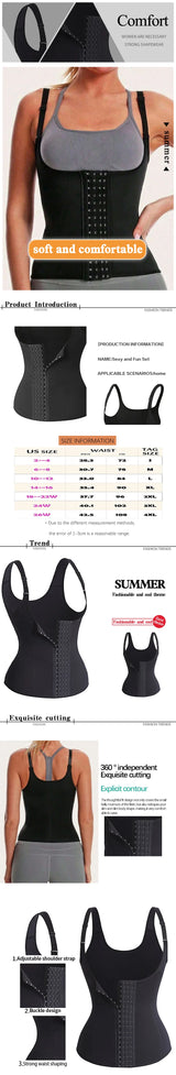 Women's Adjustable Firm Control Waist Trainer & Gym Corset