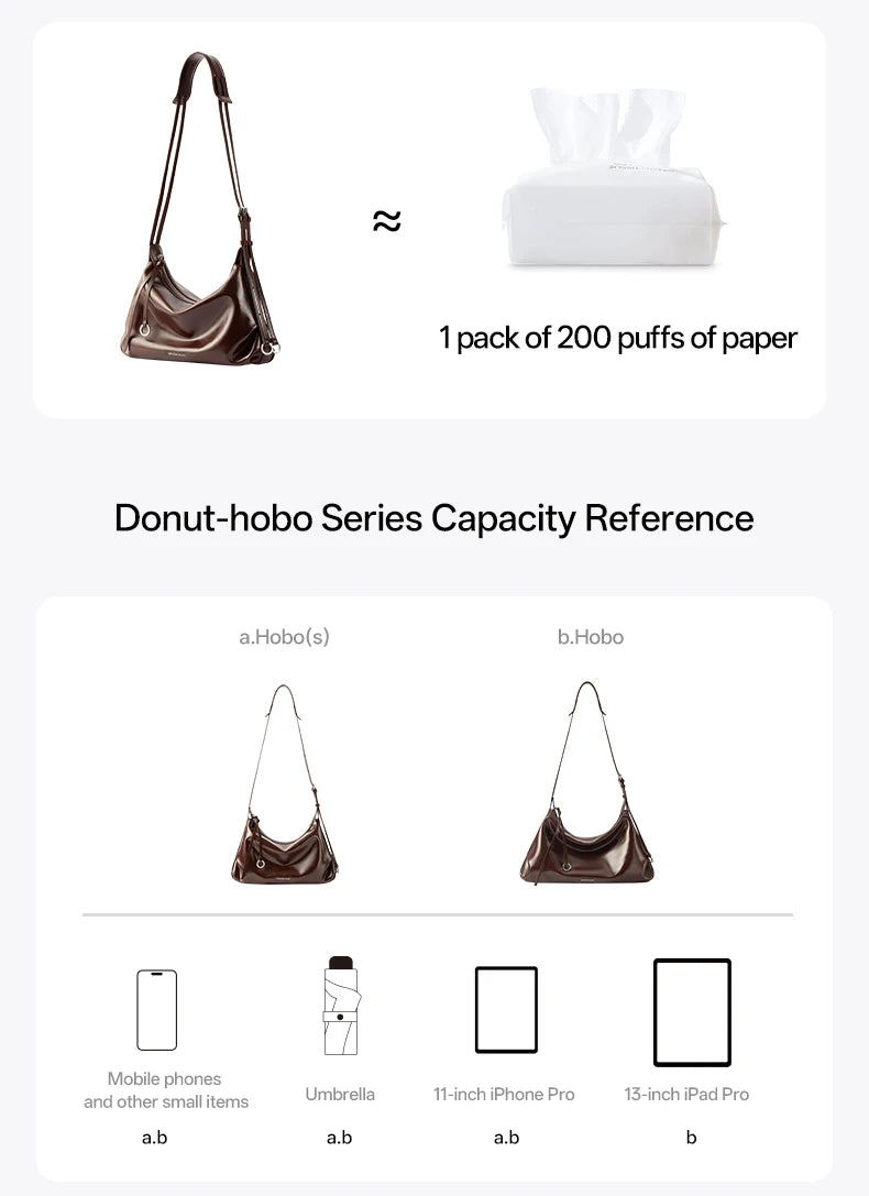 Amazing Song Donut Hobo Bag S
