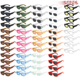 56PCS Rectangle Sunglasses – Vintage Unisex Eyewear