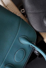 Premium Semi-handmade First-layer Cowhide Bowling Bag Portable Shoulder Large Shell Bag Commuting Temperament Versatile