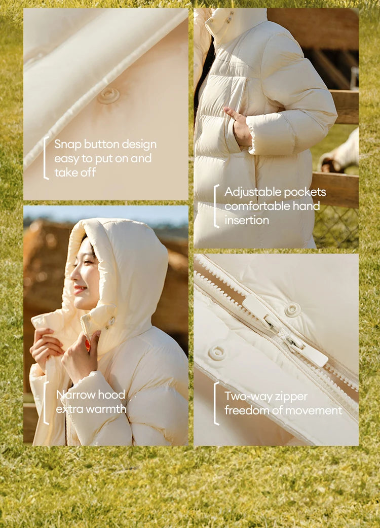 Women’s Longline Hooded Down Jacket