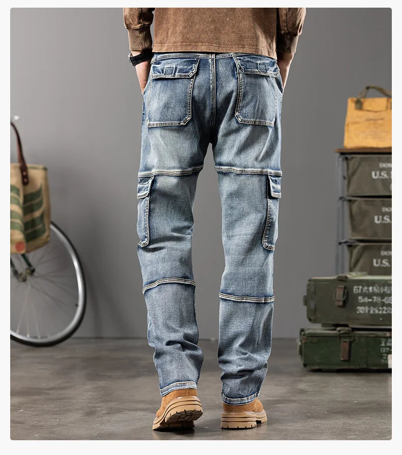 Men's Wide-Leg Straight Jeans | Relaxed Workwear Fit