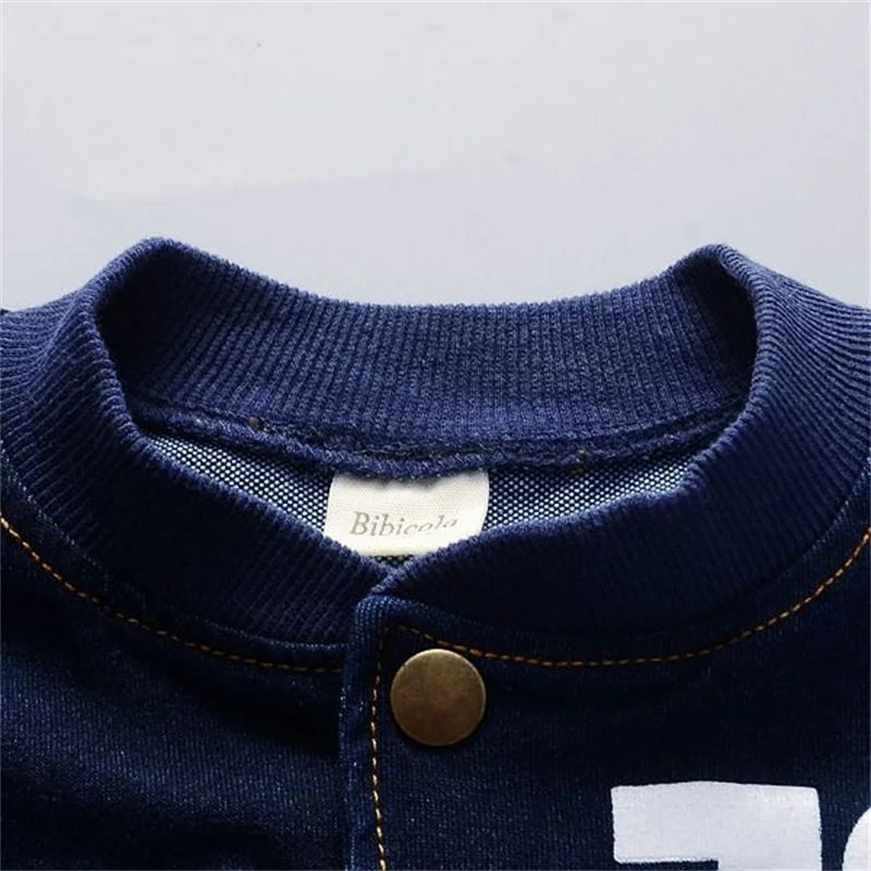 Toddler Boys' "76" Print Jacket & Denim Set