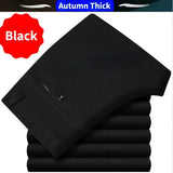 Men's Cotton Straight-Leg Casual Trousers