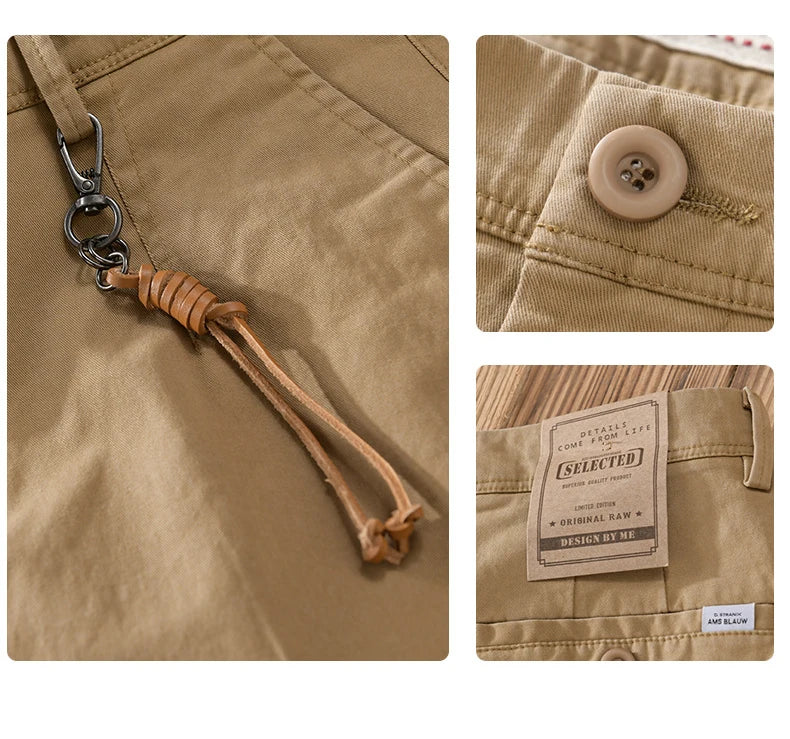 Men's Vintage Wide-Leg Cargo Trousers | LFFMHMT